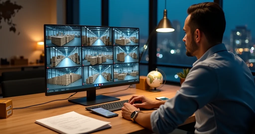 9 Empreendedor brasileiro analisando fornecedores na China em videoconferência