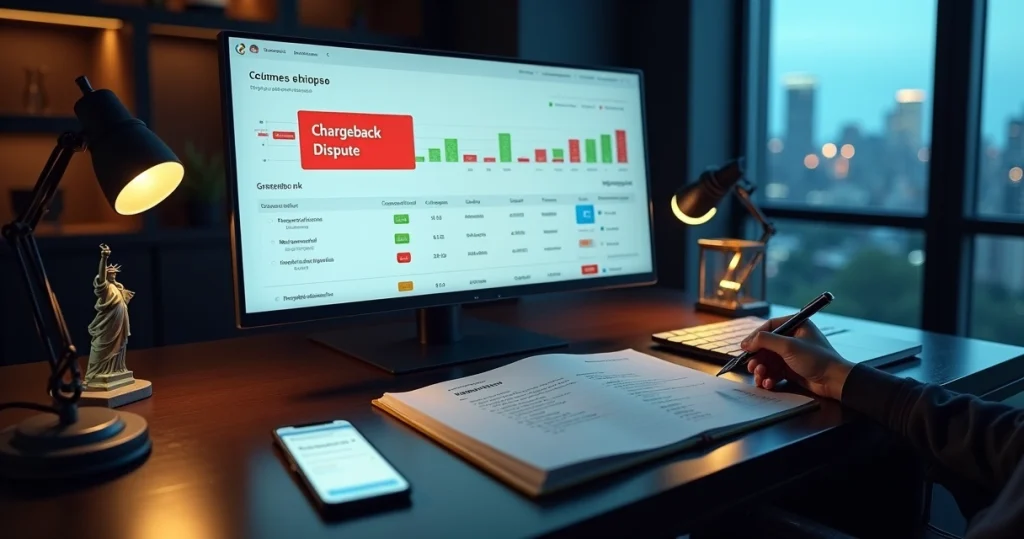 Como lidar com chargeback em vendas online nos Estados Unidos 8 Loja virtual com estorno de pagamento aparecendo em tela de computador