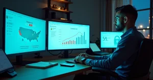 Empresário configura proteção antifraude em painel de loja online